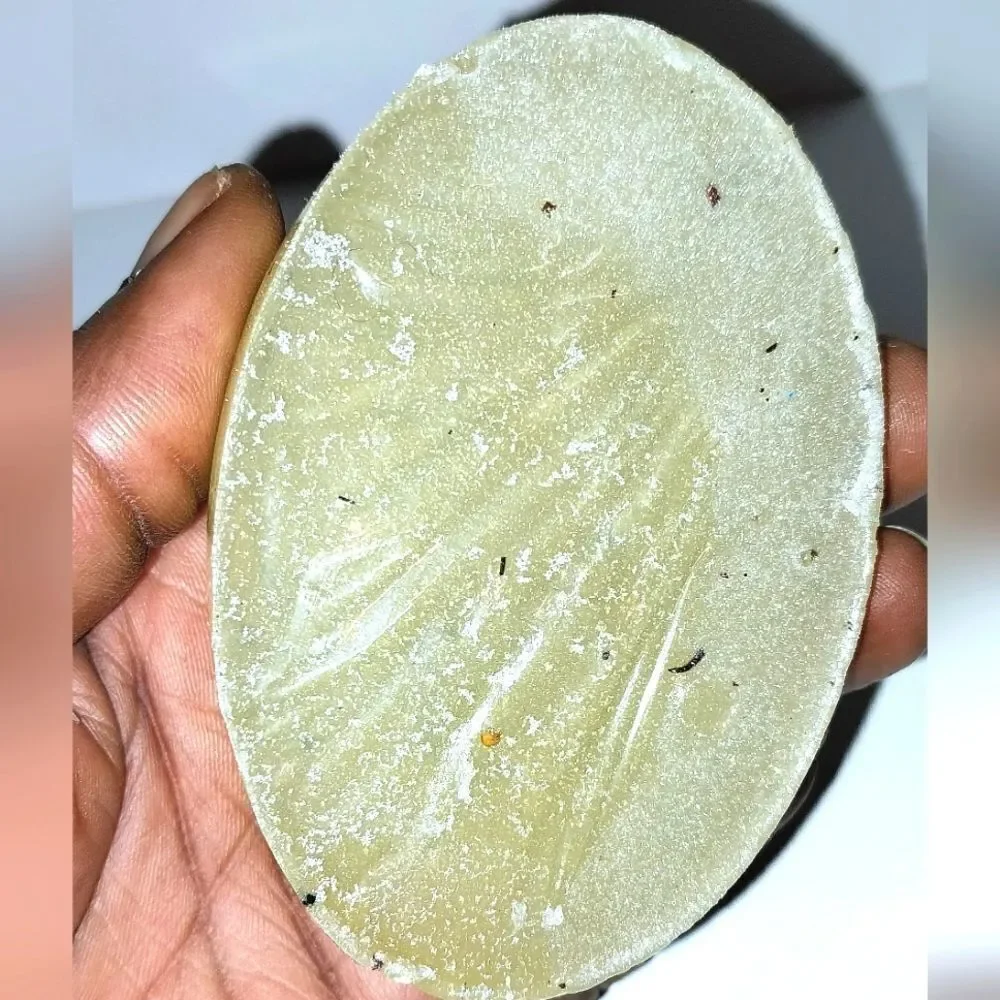 Hand crafted Hibiscus Vanilla Citrus massage soap bar infused with real Lavender